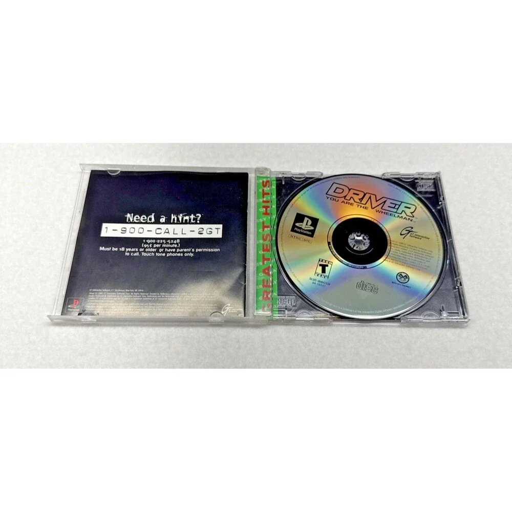 Driver Greatest Hits PS1 Sony PlayStation Complete CIB w/ Manual Untested